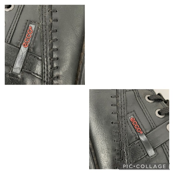 Ecco Fusion Moc Toe Tie Mens Leather Comfort Shoes Oxfords Black Size 9-9.5 (43) - Picture 12 of 13